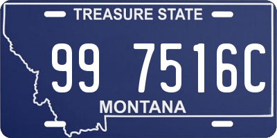 MT license plate 997516C