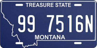 MT license plate 997516N