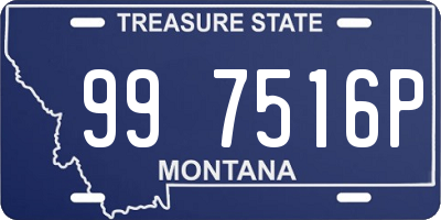 MT license plate 997516P