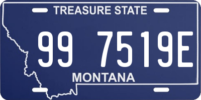 MT license plate 997519E