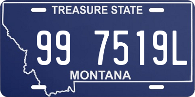 MT license plate 997519L