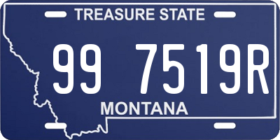 MT license plate 997519R