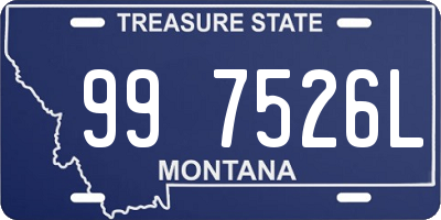 MT license plate 997526L