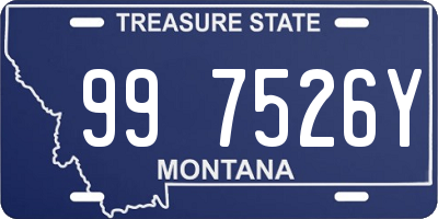 MT license plate 997526Y