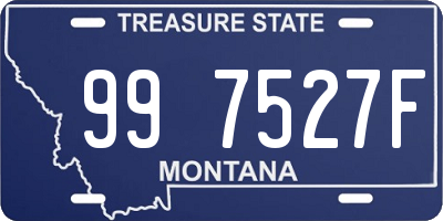 MT license plate 997527F