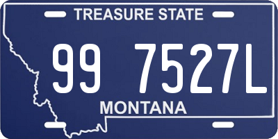 MT license plate 997527L