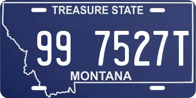 MT license plate 997527T