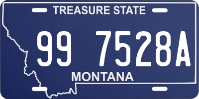 MT license plate 997528A