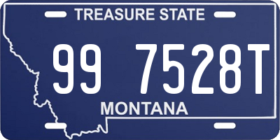 MT license plate 997528T