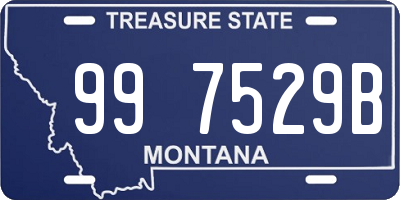 MT license plate 997529B