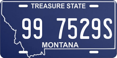 MT license plate 997529S