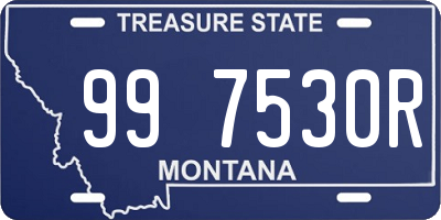 MT license plate 997530R