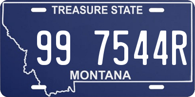 MT license plate 997544R