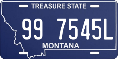 MT license plate 997545L