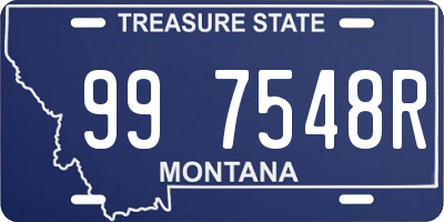 MT license plate 997548R