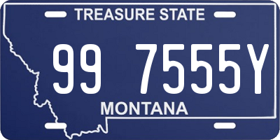 MT license plate 997555Y