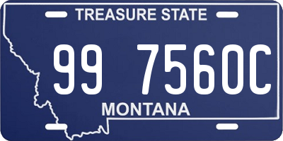 MT license plate 997560C