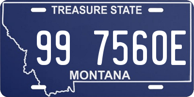 MT license plate 997560E