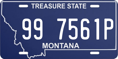 MT license plate 997561P