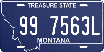 MT license plate 997563L