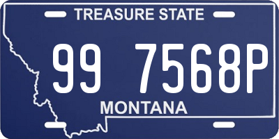 MT license plate 997568P