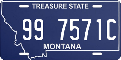 MT license plate 997571C