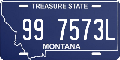 MT license plate 997573L