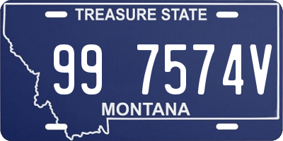 MT license plate 997574V