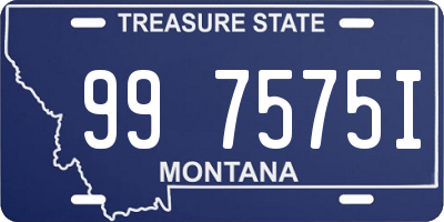 MT license plate 997575I