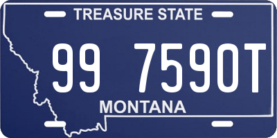 MT license plate 997590T