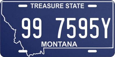 MT license plate 997595Y