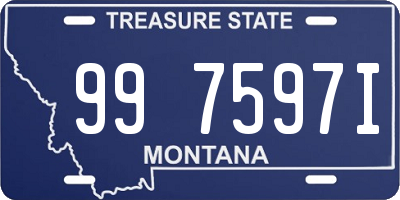 MT license plate 997597I