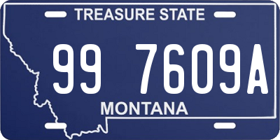 MT license plate 997609A