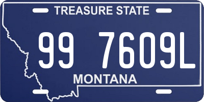 MT license plate 997609L