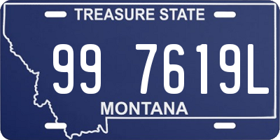 MT license plate 997619L