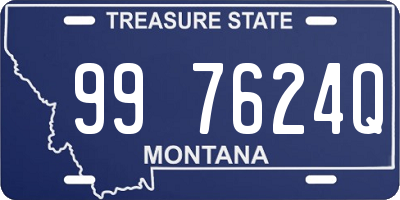 MT license plate 997624Q