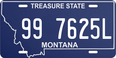 MT license plate 997625L