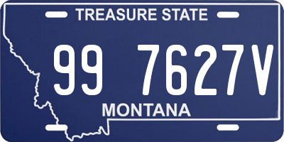 MT license plate 997627V