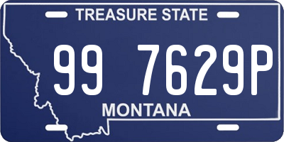 MT license plate 997629P