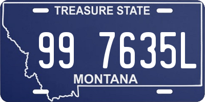 MT license plate 997635L