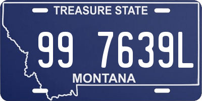 MT license plate 997639L