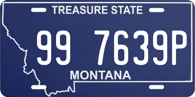 MT license plate 997639P