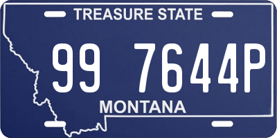 MT license plate 997644P