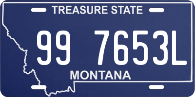 MT license plate 997653L