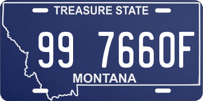 MT license plate 997660F