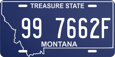 MT license plate 997662F