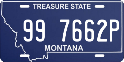 MT license plate 997662P