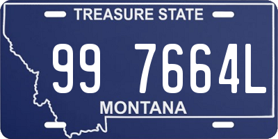 MT license plate 997664L