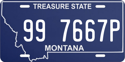 MT license plate 997667P