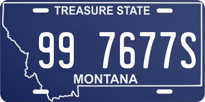 MT license plate 997677S